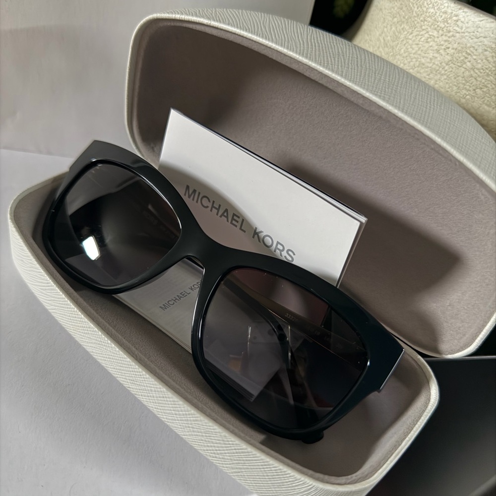 Michael Kors Glossy Black Sunglasses - Picture 7 of 9